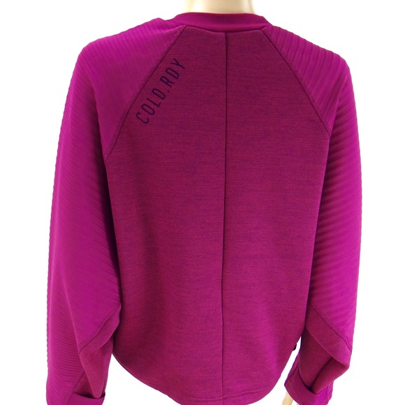 ADIDAS Sweatshirt Women’s SIZE MEDIUM Power Berry Purple ZNE Pullover Top NEW - Picture 13 of 15